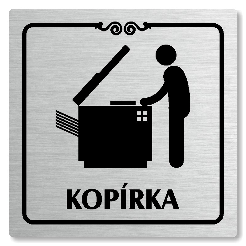 Kopírka, 118x118mm, stříbrná, Texas